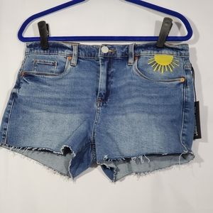 Blanknyc The Astor Cut Off Short Sun & Rainbow Size 29 NWT